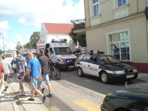 Kolejny wypadek na więcborskim Rynku. foto Tomasz Bracka