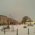Więcborski Rynek zimą. foto Tomasz Bracka