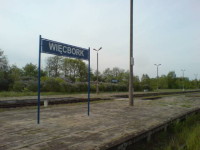 Remont stacji PKP Więcbork. foto Tomasz Bracka