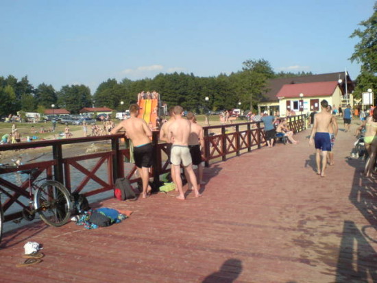 Lato 2015r, na więcborskiej plaży - foto Tomasz Bracka