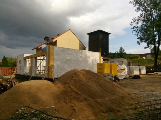 Trwa budowa siedziby Krajeskiego Parku Krajobrazowego w Wicborku - foto Tomasz Roman Bracka