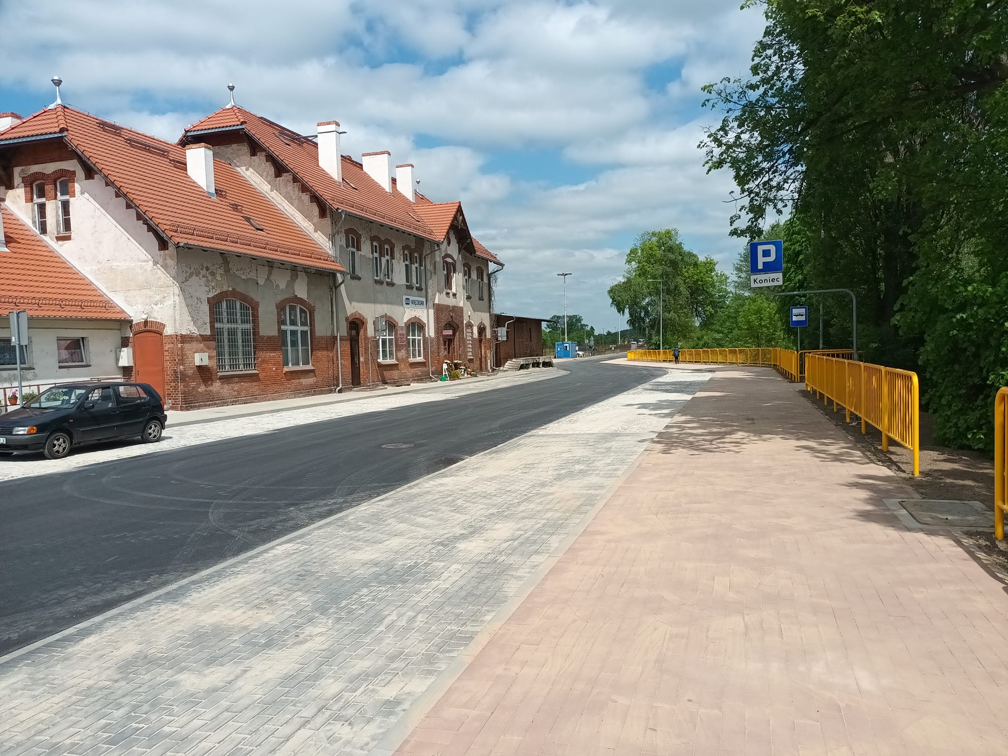Dobiega końca przebudowa ulicy Dworcowej w Więcborku - Photo  Tomasz Roman Bracka