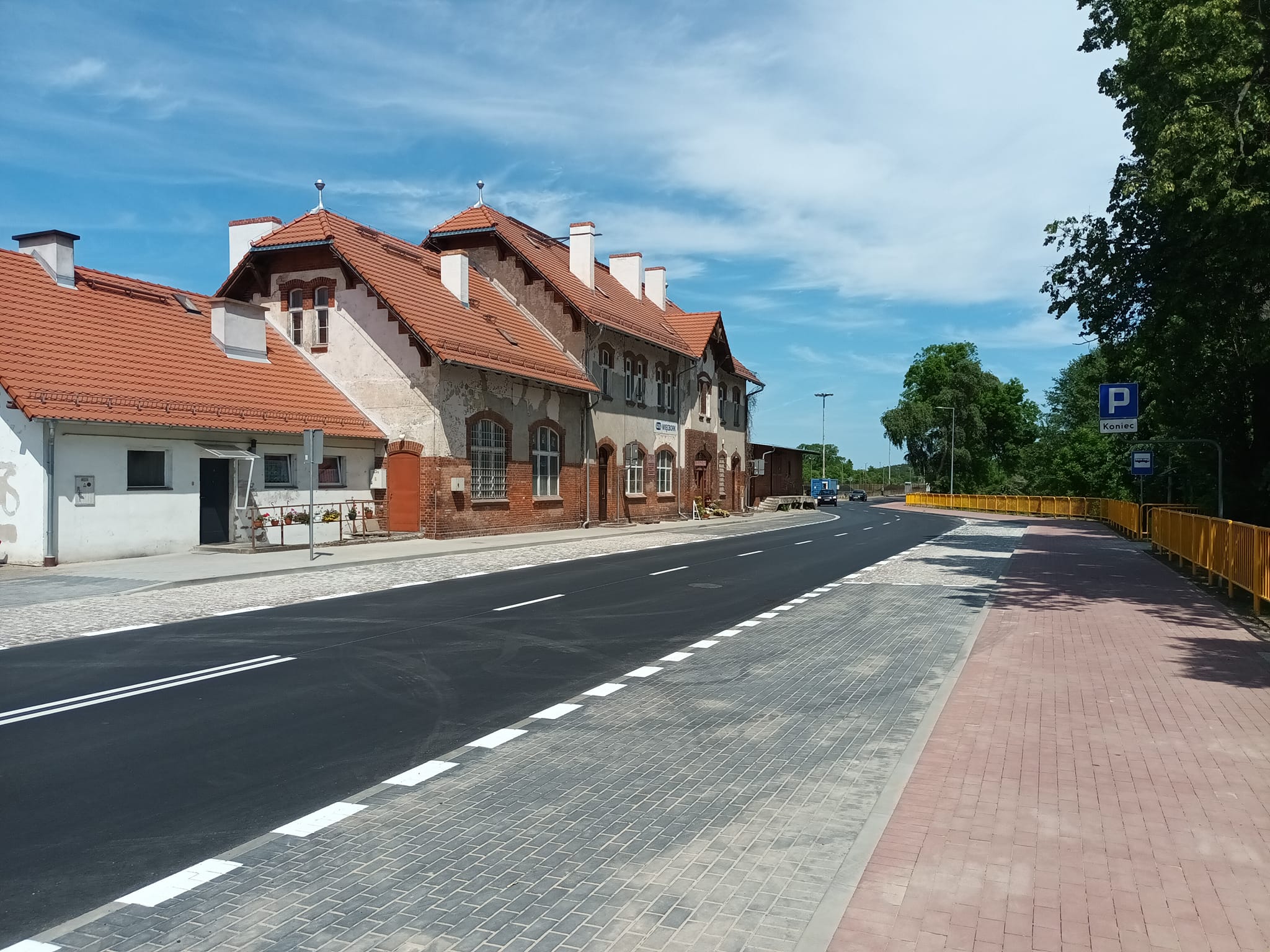 Ulica Dworcowa w Więcborku od dziś otwarta dla ruchu kołowego i pieszego - Photo Tomasz Roman Bracka