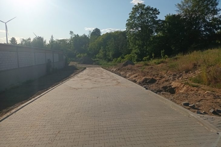 Powstaje nowa droga do miejskiej gazowni ziemnej i LNG w Więcborku przy ul. Wyzwolenia