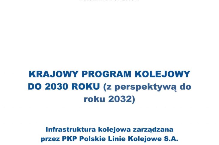 Linia Kolejowa nr 281 Gniezno - Więcbork - Chojnice, wpisana pod nr 165 w Krajowym Programie Kolejnictwa RP na rzecz rewitalizacji i wznowienia przewozów pasażerskich PKP na całej LK nr 281